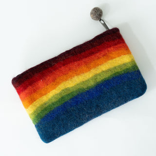 Rainbow Felt Wallet