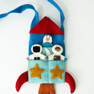 Astronaut Finger Puppet Bag