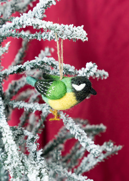 Green Bird Ornament