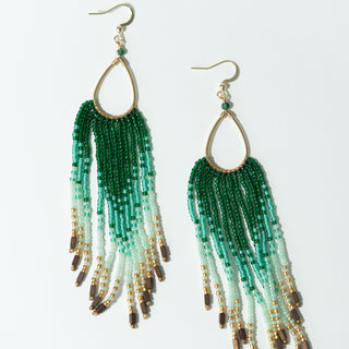 Beaded Fringe Earrings