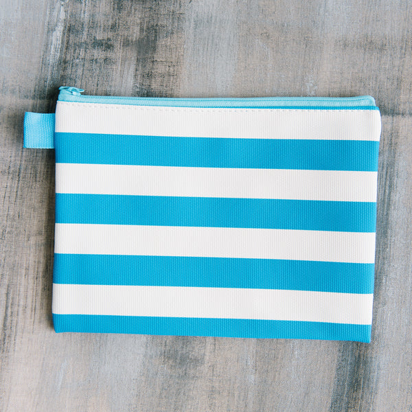 Blue And White Stripe Bag