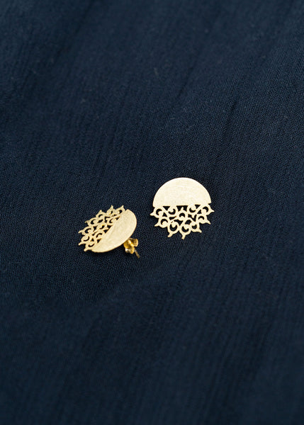 Gold Jellyfish Earrings