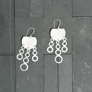Silver Geometric Earrings