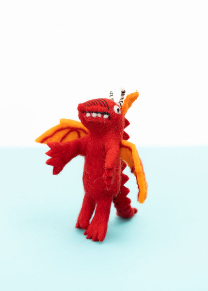Red Dragon 3D Finger Puppet