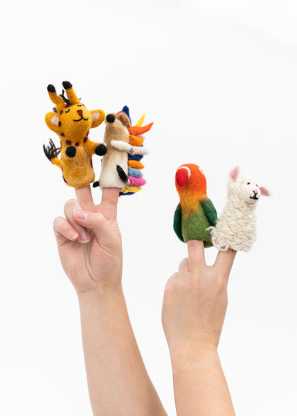 Parrot 3D Finger Puppet