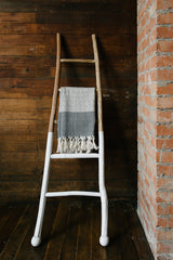 Black Diamond And Stripe Turkish Towel