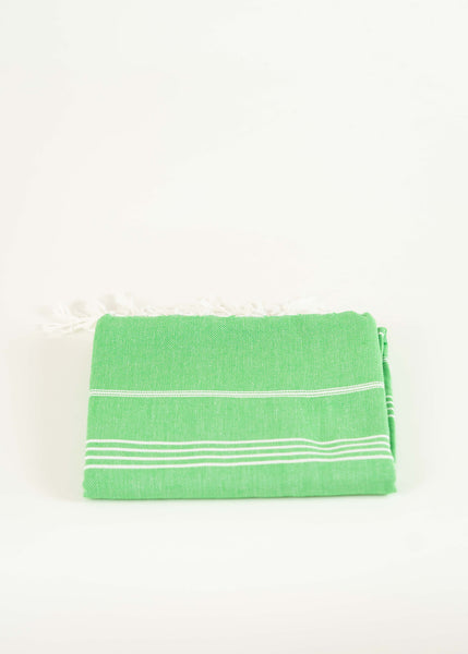 Green And White Sultan Turkish Towel