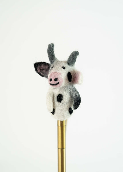 3D Cow Finger Puppet