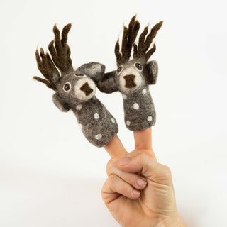 3D Reindeer Finger Puppet