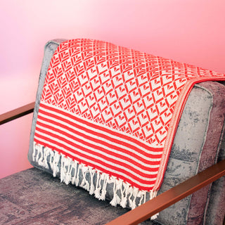 Reversible Magenta Turkish Towel