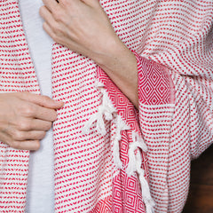 Red Diamond Turkish Towel